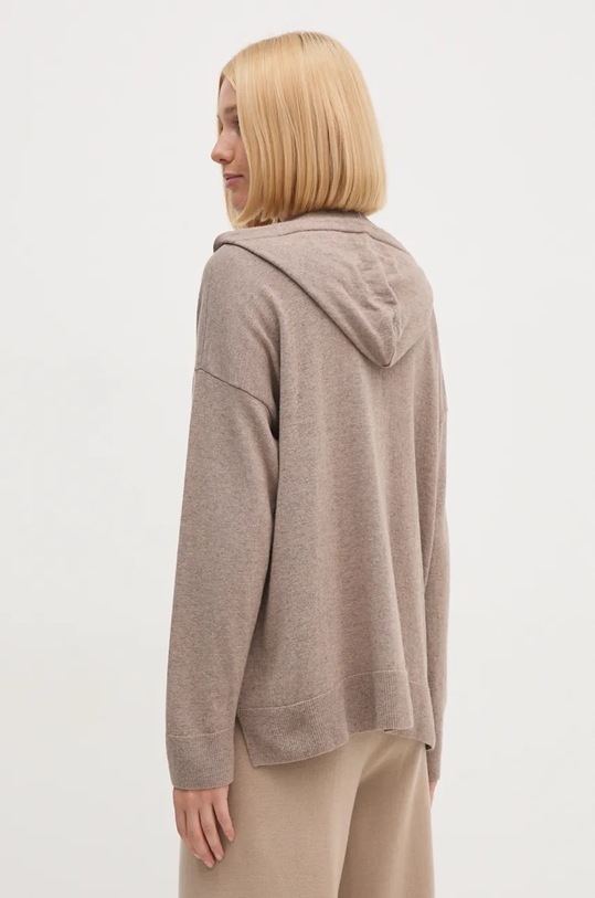 Îmbrăcăminte United Colors of Benetton cardigan din lana 1035D5006 maro