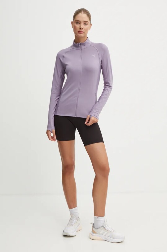 Puma bluza do biegania Run for Her 525755 fioletowy AW24