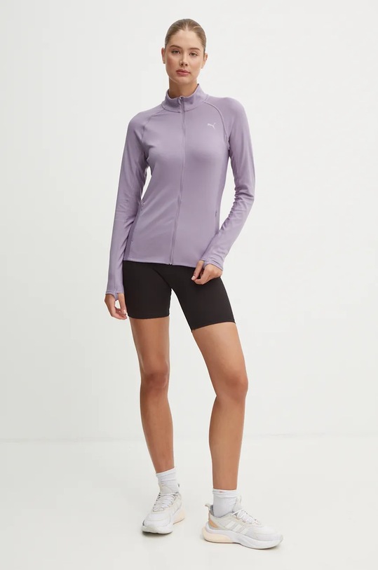 Joggingová mikina Puma Run for Her 525755 fialová AW24