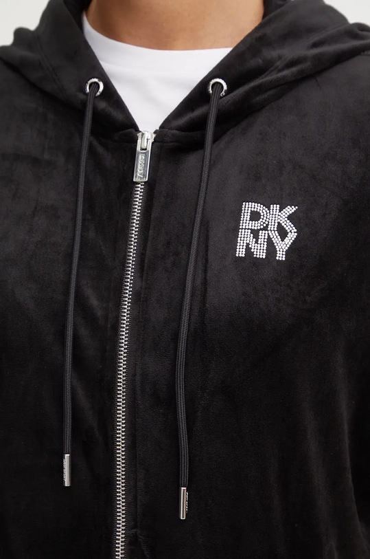 Dukserica od velura Dkny DP4J9544 crna