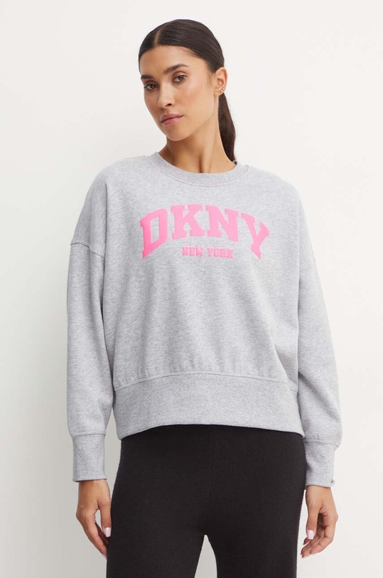 Dkny bluza aplikacja szary DP4T9944