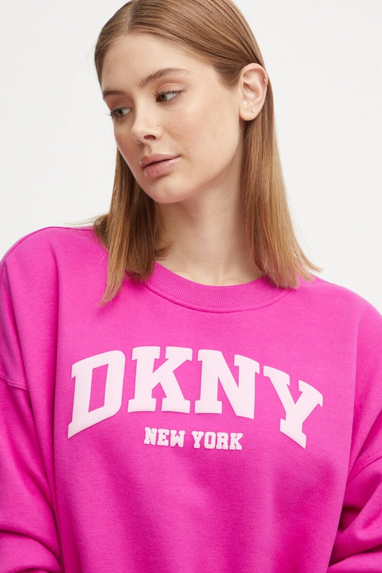 Dkny bluza aplikacja różowy DP4T9944