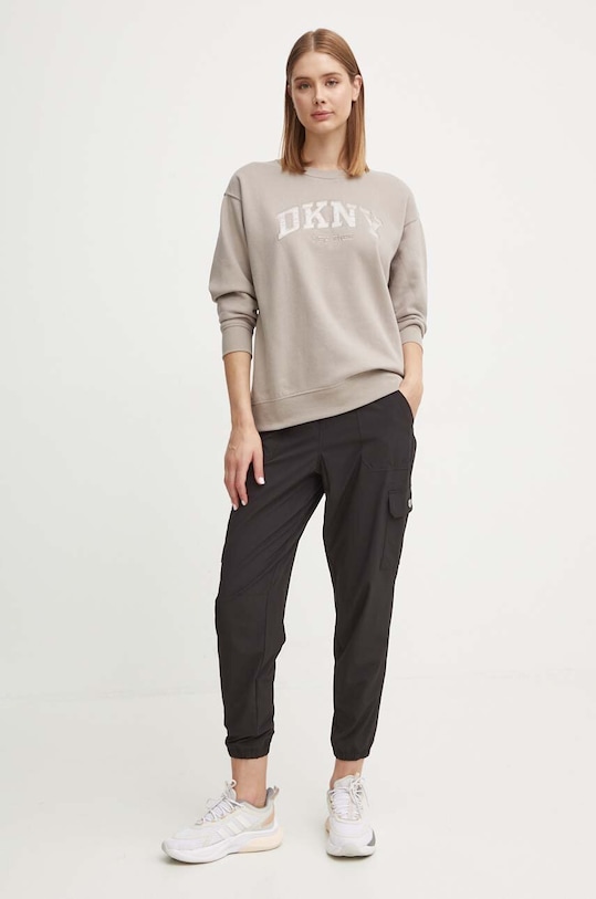 Dkny bluza DP4T9809 brązowy AW24