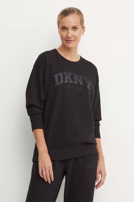 Dkny bluza aplikacja czarny DP4T9809