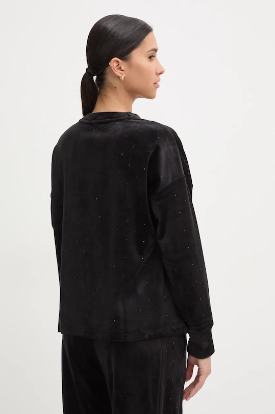 Îmbrăcăminte Dkny bluză din velur DP4T1061 negru