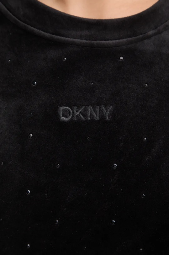 Dkny bluză din velur DP4T1061 negru