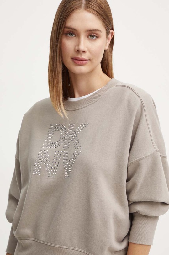 Dkny bluza brązowy DP4T9968