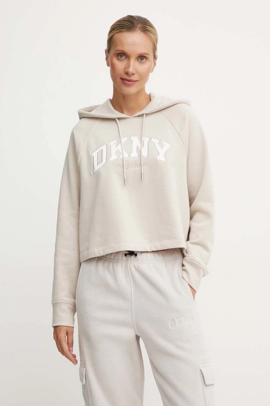 Dukserica Dkny bez kapuljače bež DP4T9811