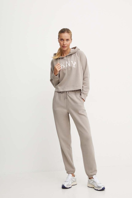 Dkny bluza DP4T9811 brązowy AW24