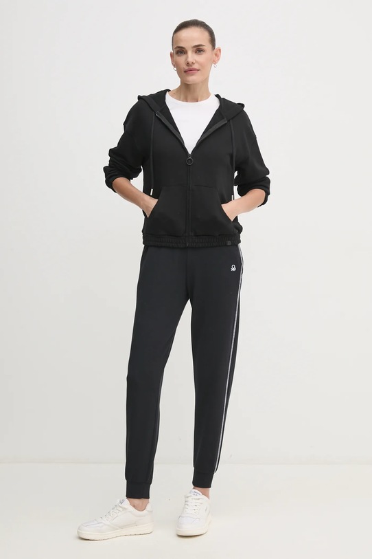 Μπλούζα United Colors of Benetton 31NB3M06U μαύρο NC24