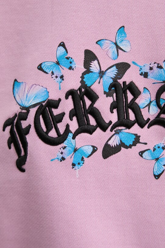 Chiara Ferragni hanorac de bumbac 77CBIK08 violet