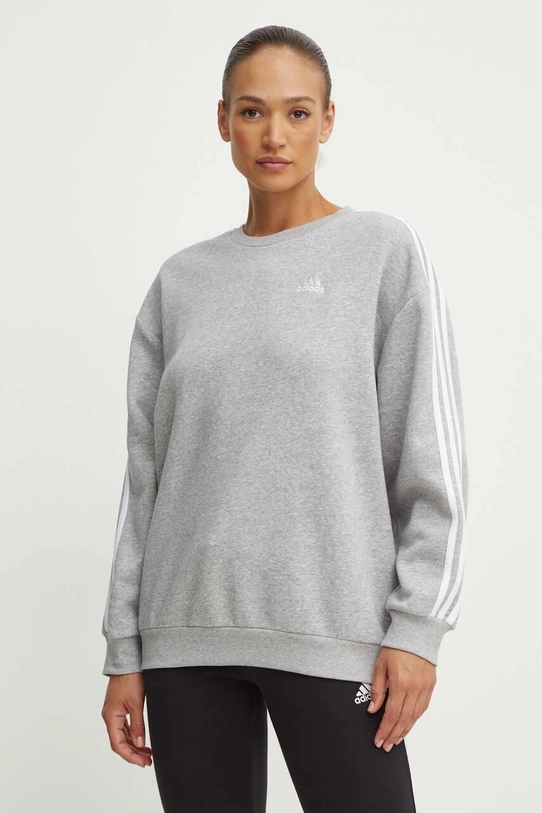 adidas bluza Essentials aplikacja szary IM0220