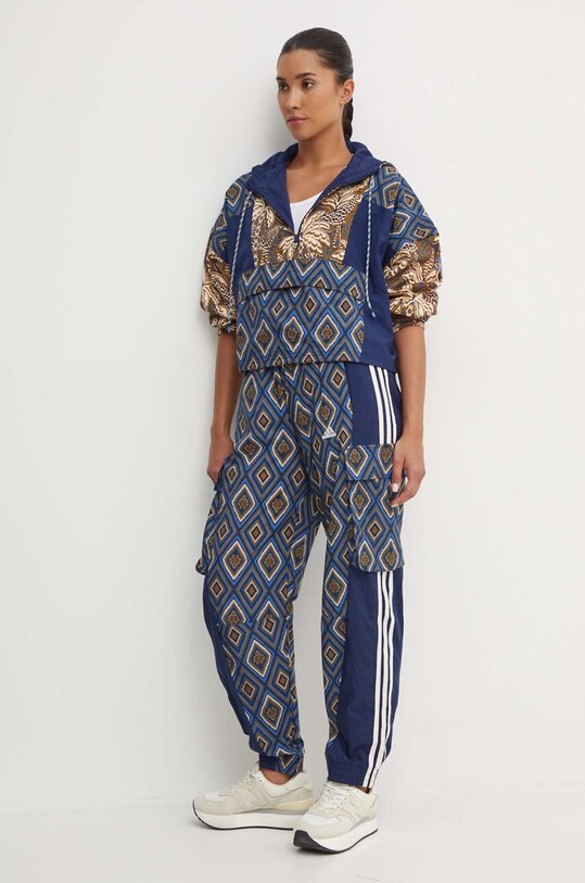 Mikina adidas x Farm Rio IV9748 námořnická modř AW24