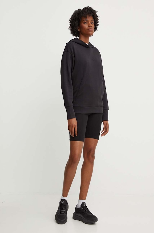 Bavlněná mikina adidas ALL SZN IW1026 černá AW24