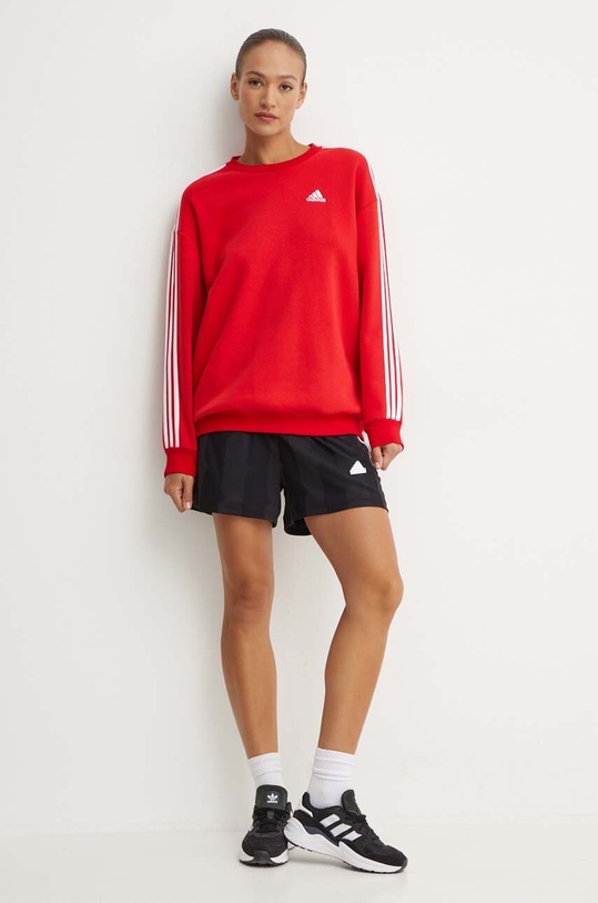 Μπλούζα adidas Essentials απλικέ κόκκινο IY1734
