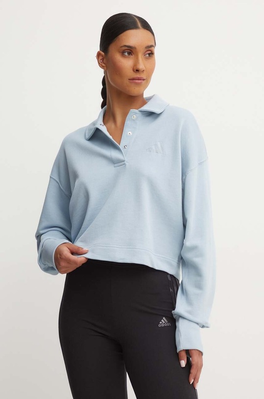 adidas bluza bawełniana All SZN bawełna niebieski IY6793