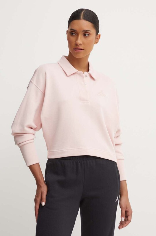 adidas bluza bawełniana All SZN różowy IY6795