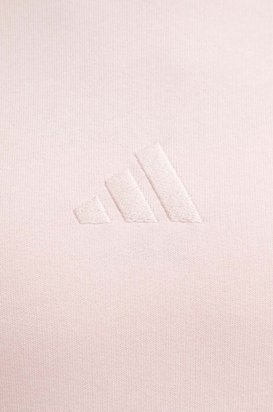 Bavlněná mikina adidas All SZN IY6812 růžová