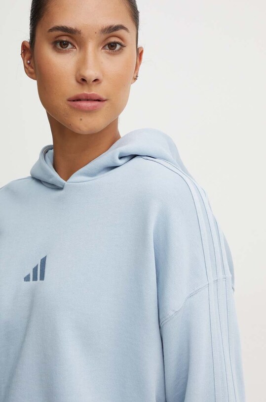 Bavlnená mikina adidas All SZN modrá IY6847
