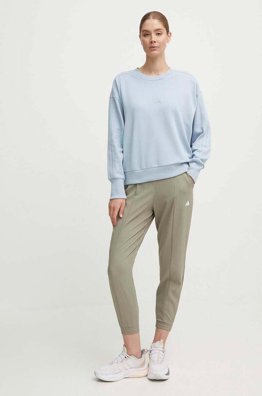 Pamučna dukserica adidas All SZN IY6852 plava AW24