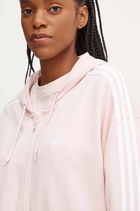 Pamučna dukserica adidas Essentials roza IY7543