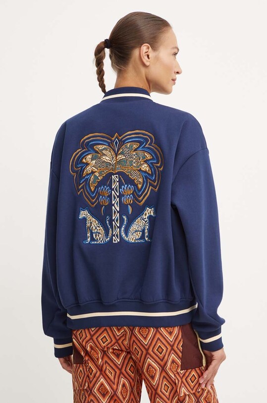 Îmbrăcăminte adidas geaca bomber x Farm Rio JE9219 bleumarin