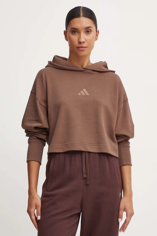 Кофта adidas All SZN коричневий JI9105