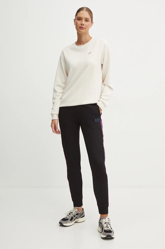 Mikina EA7 Emporio Armani TJZBZ.6DTM07.1120 béžová AW24