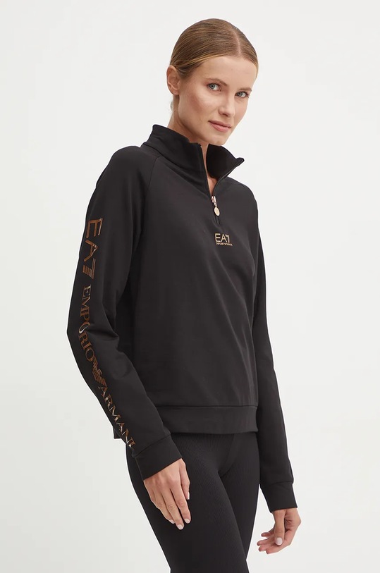 Dukserica EA7 Emporio Armani s kapuljačom crna TJZEZ.6DTM09.0210