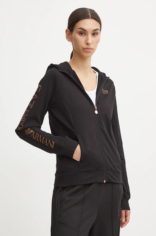 EA7 Emporio Armani bluza z kapturem czarny TJZEZ.6DTM10.0210