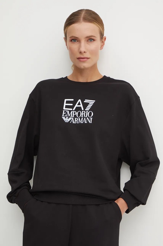 Dukserica EA7 Emporio Armani bez kapuljače crna TJZCZ.6DTM11.0200