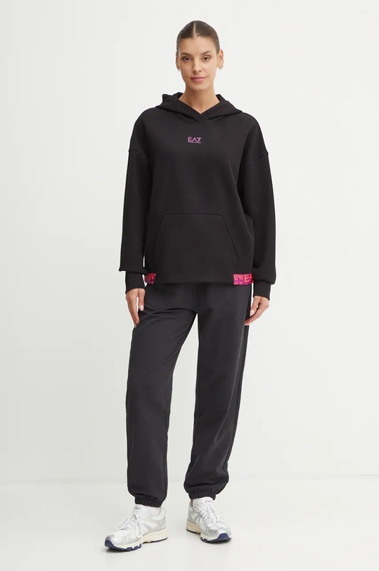 Dukserica EA7 Emporio Armani TJUXZ.6DTM19.1200 crna AW24