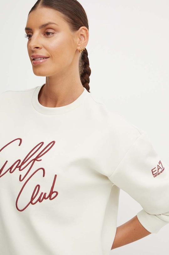 Dukserica EA7 Emporio Armani bež TJUEZ.6DTM40.1910