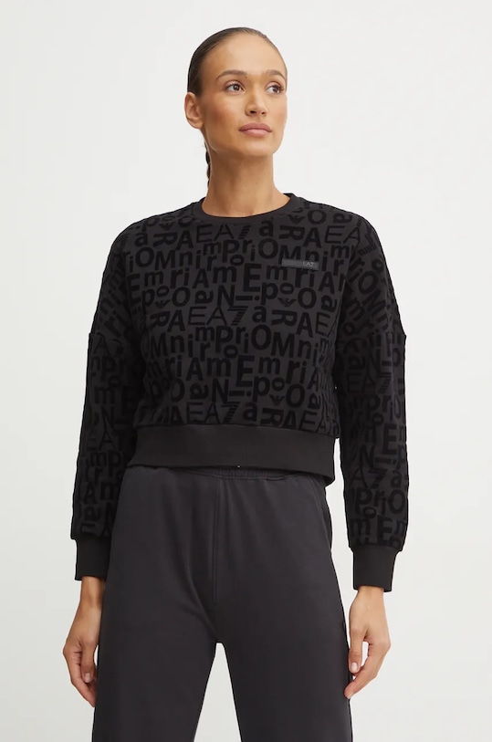 Dukserica EA7 Emporio Armani Planet friendly crna AF10195.7W000002.UC001