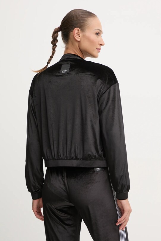 Odzież EA7 Emporio Armani bluza welurowa TJZDZ.6DTM27.1200 czarny