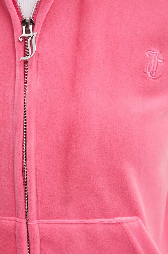 Велюрова кофта Juicy Couture JCAP176.679 рожевий