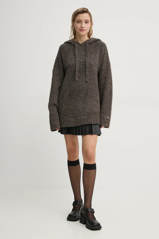 Résumé sweter z domieszką wełny CharlieRS 222221205 brązowy AW24