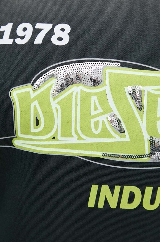 Βαμβακερή μπλούζα Diesel F-BUXT-HOOD-P2 A15386.0PHAQ γκρί