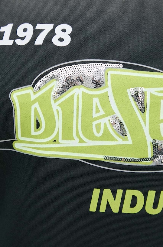 Βαμβακερή μπλούζα Diesel F-BUXT-HOOD-P2 A15386.0PHAQ γκρί