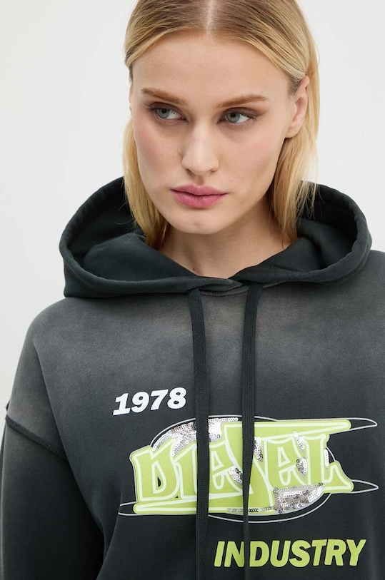 Diesel bluza bawełniana F-BUXT-HOOD-P2 czarny A15386.0PHAQ