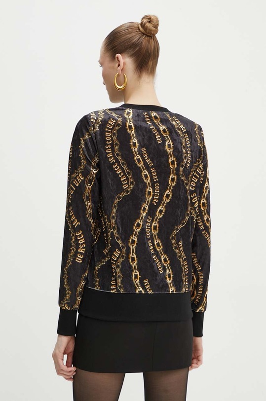 Oblečení Velurová mikina Versace Jeans Couture 77HAI309.JS367 černá