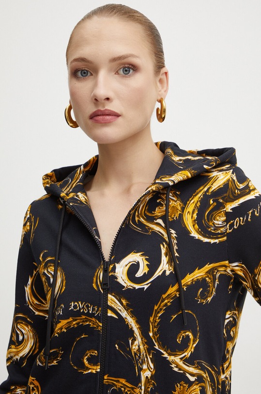 Bavlněná mikina Versace Jeans Couture černá 77HAI306.FS171