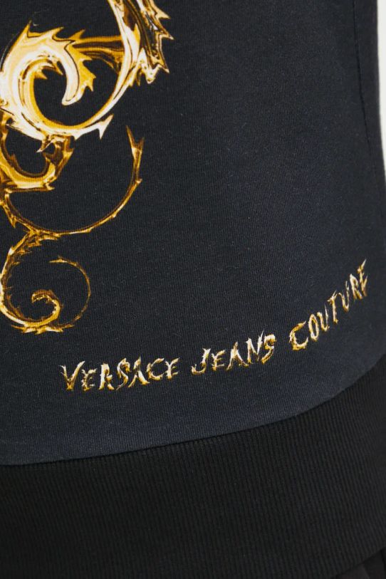 Бавовняна кофта Versace Jeans Couture 77HAI3P9.FS178 чорний