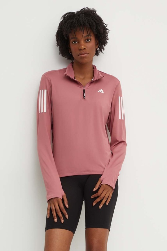 Кофта для бігу adidas Performance Own The Run Base з еластаном рожевий IV5509
