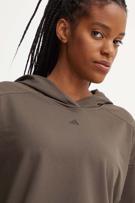 adidas Performance bluza treningowa Strength brązowy IW3190