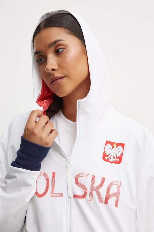 Φούτερ προπόνησης adidas Performance Polska JF6671 λευκό