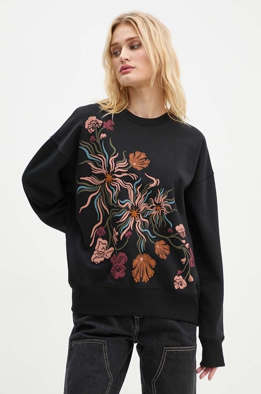 Bavlněná mikina PS Paul Smith bez kapuce černá W2R.185V.NP4840