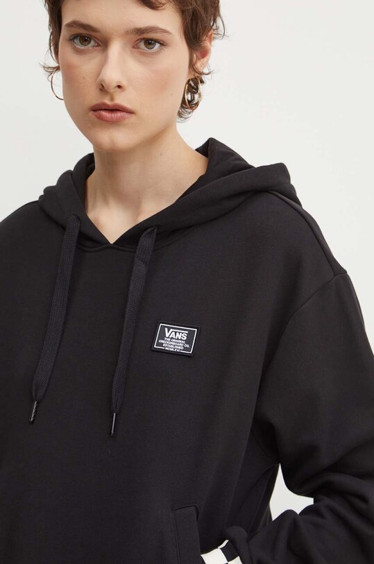 Vans hanorac de bumbac negru VN000GJ2BLK1