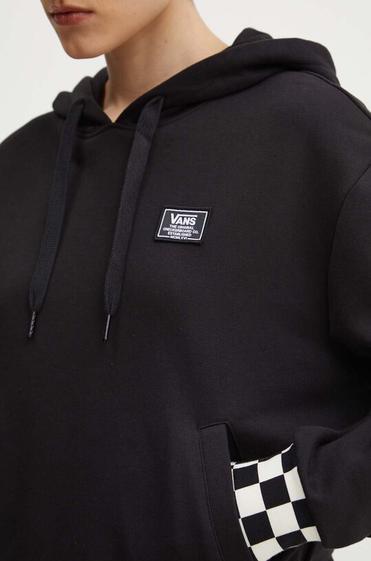 Vans hanorac de bumbac VN000GJ2BLK1 negru