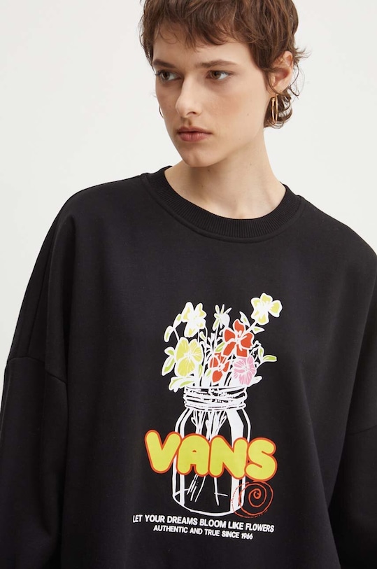 Vans bluza print negru VN000KH8BLK1